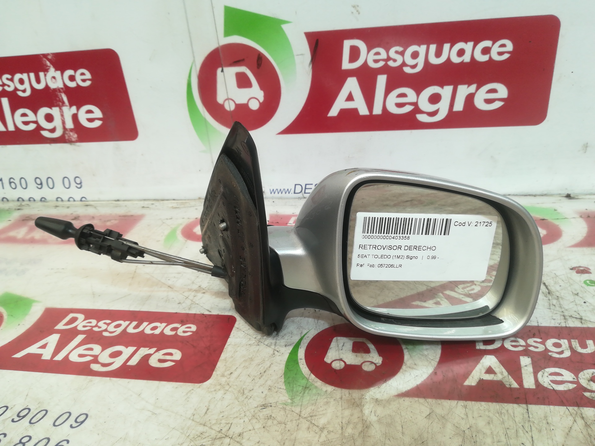 SEAT TOLEDO RETROVISOR DERECHO SEAT TOLEDO RETROVISOR DERECHO