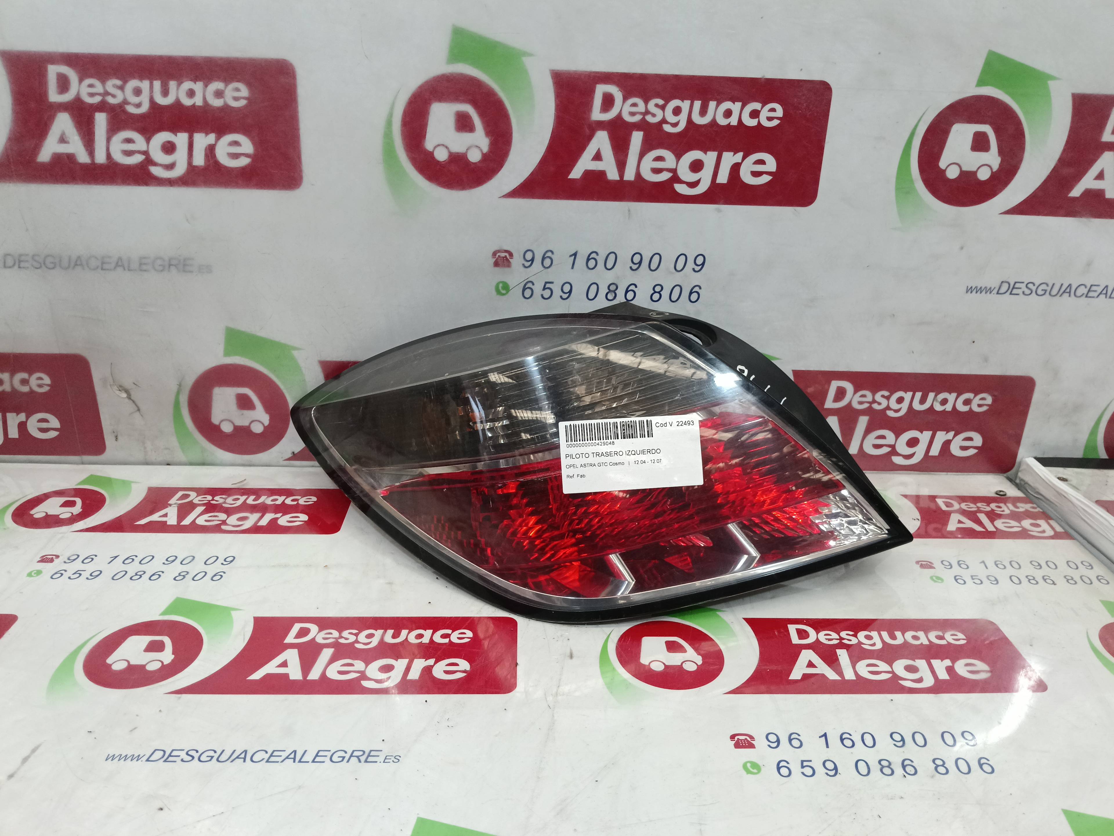 OPEL ASTRA H GTC PILOTO TRASERO IZQUIERDO OPEL ASTRA H GTC PILOTO TRASERO IZQUIERDO