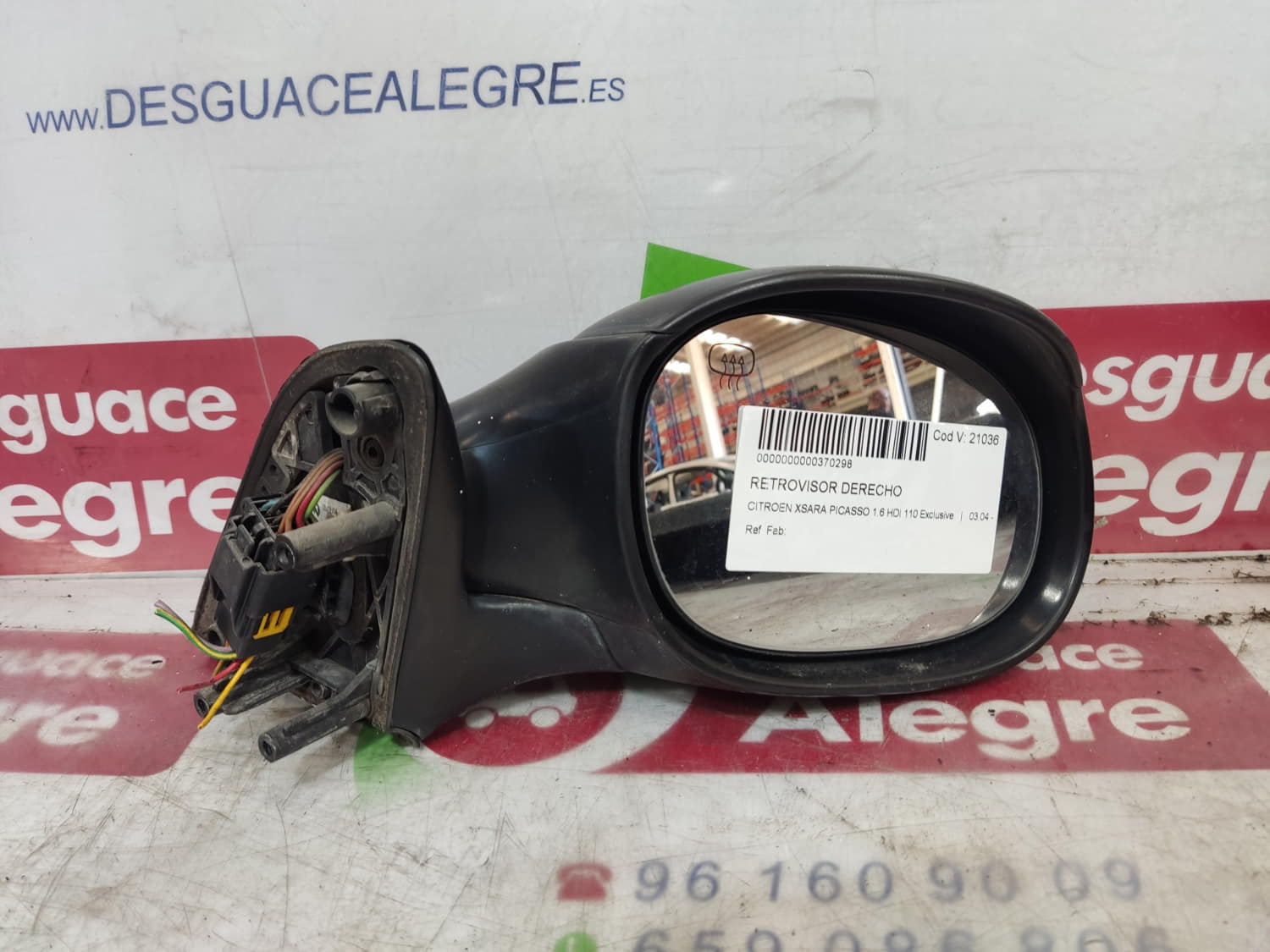 CITROEN XSARA PICASSO RETROVISOR DERECHO CITROEN XSARA PICASSO RETROVISOR DERECHO