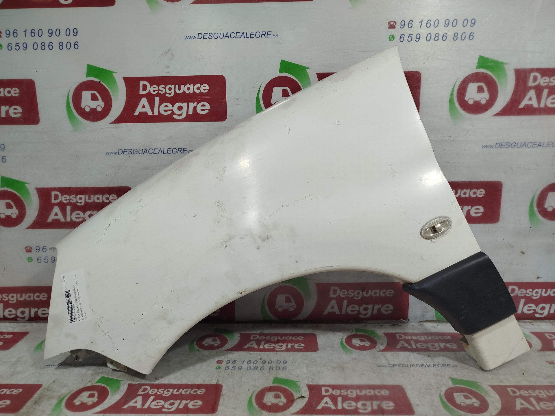 CITROEN BERLINGO ALETA DELANTERA IZQUIERDA CITROEN BERLINGO ALETA DELANTERA IZQUIERDA