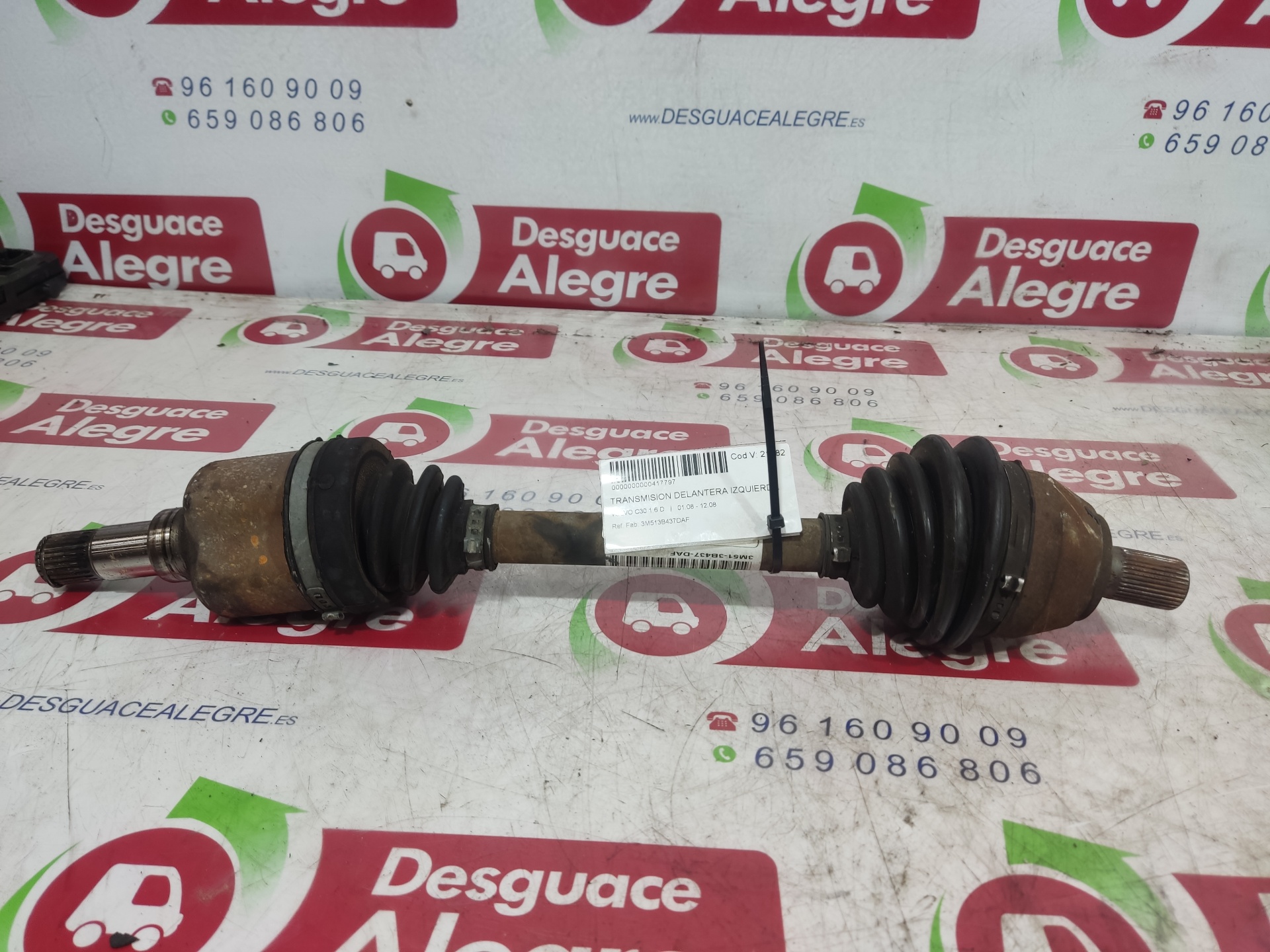 VOLVO C30 TRANSMISION DELANTERA IZQUIERDA VOLVO C30 TRANSMISION DELANTERA IZQUIERDA