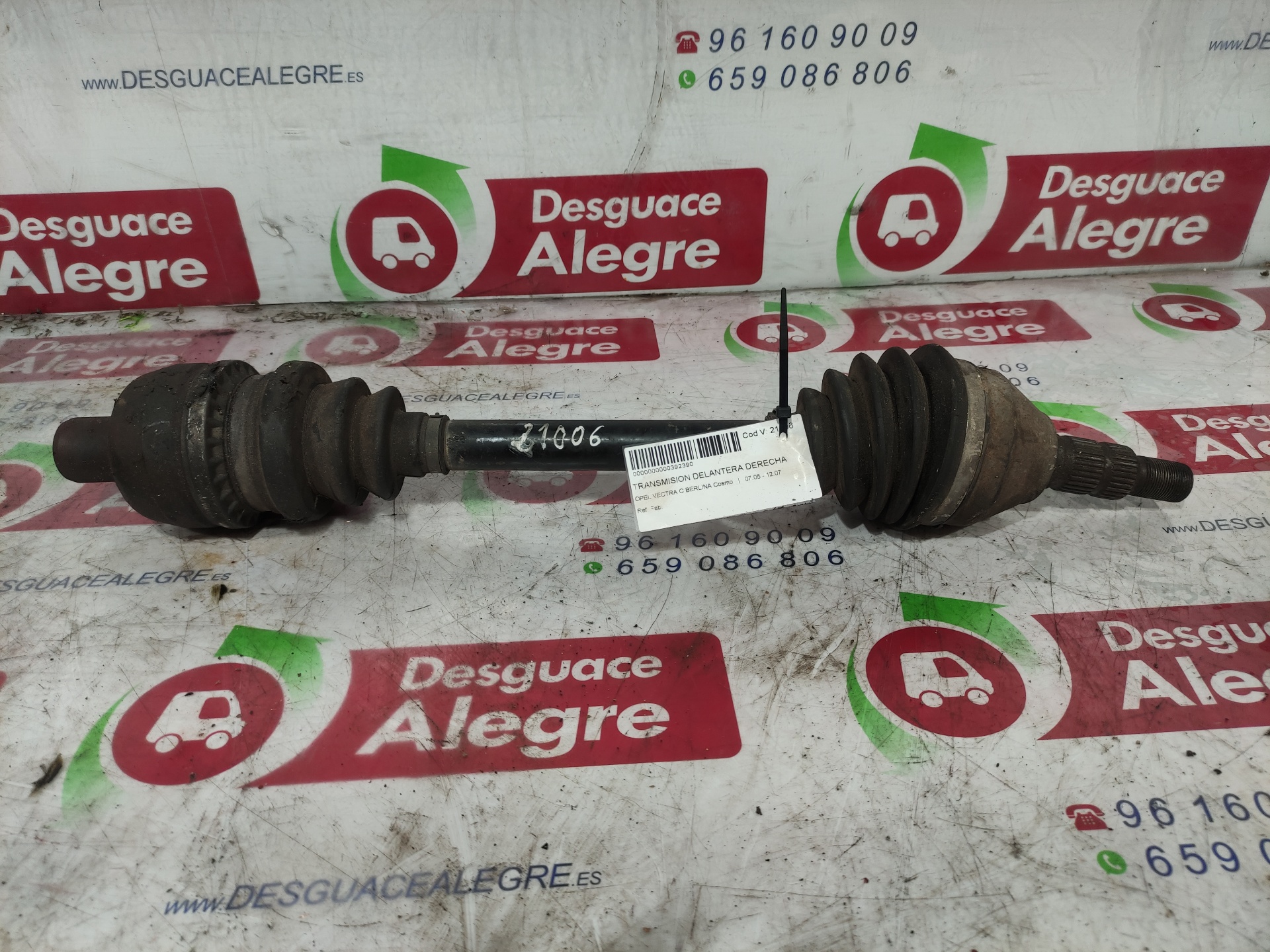 OPEL VECTRA C BERLINA TRANSMISION DELANTERA DERECHA OPEL VECTRA C BERLINA TRANSMISION DELANTERA DERECHA