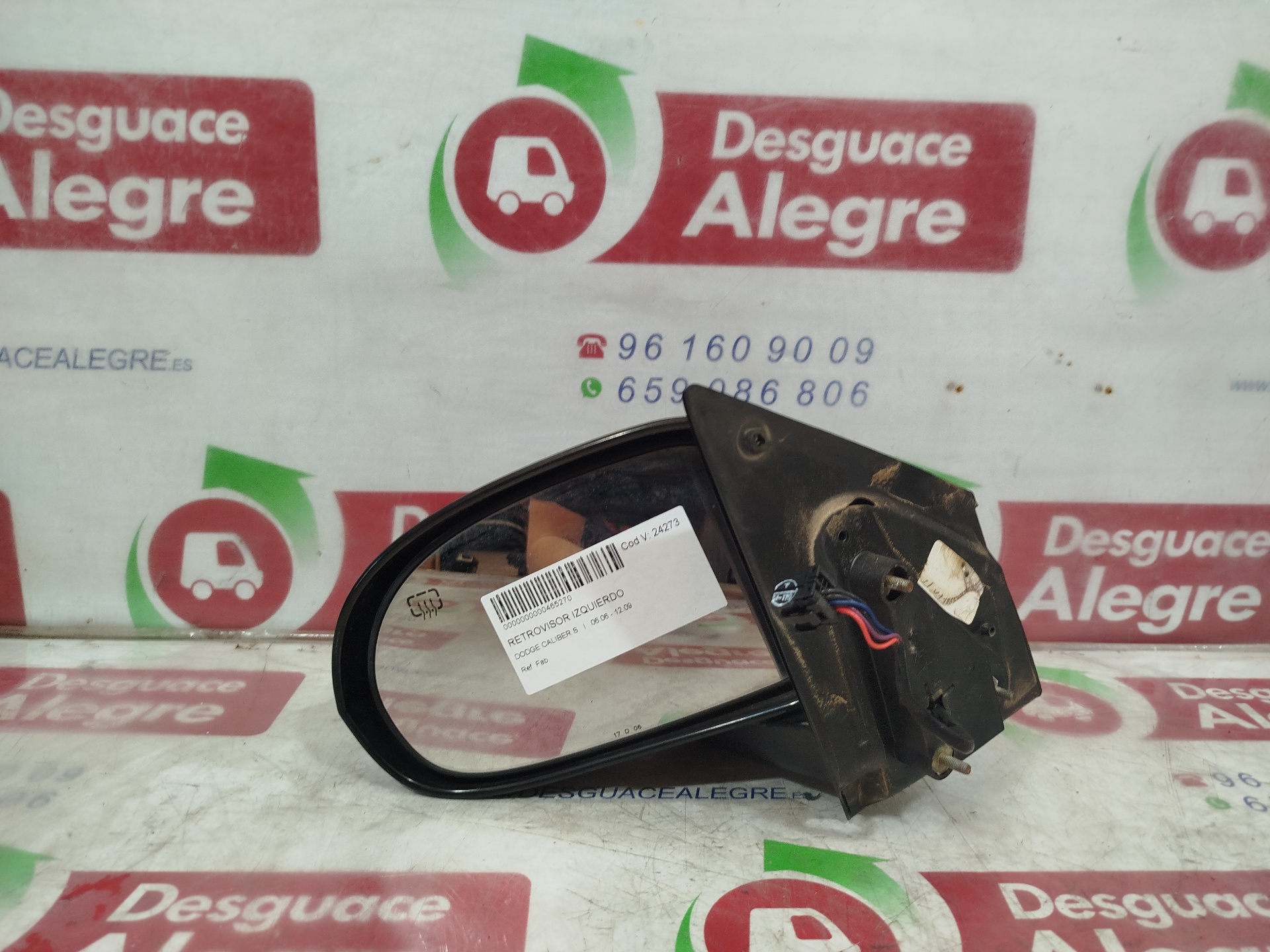 DODGE CALIBER RETROVISOR IZQUIERDO DODGE CALIBER RETROVISOR IZQUIERDO