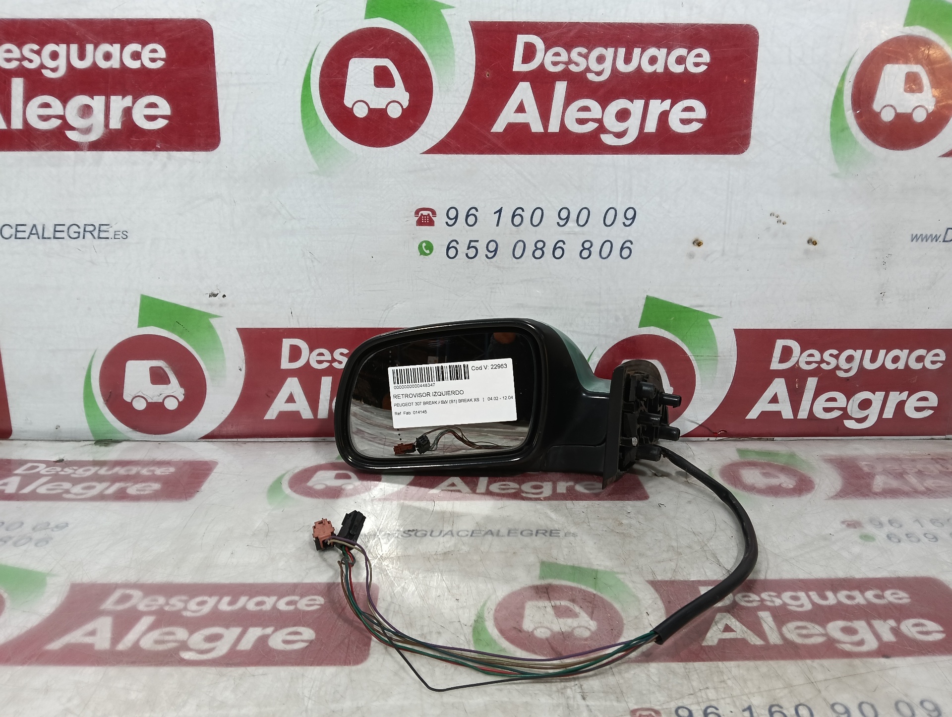 PEUGEOT 307 BREAK SW RETROVISOR IZQUIERDO PEUGEOT 307 BREAK SW RETROVISOR IZQUIERDO