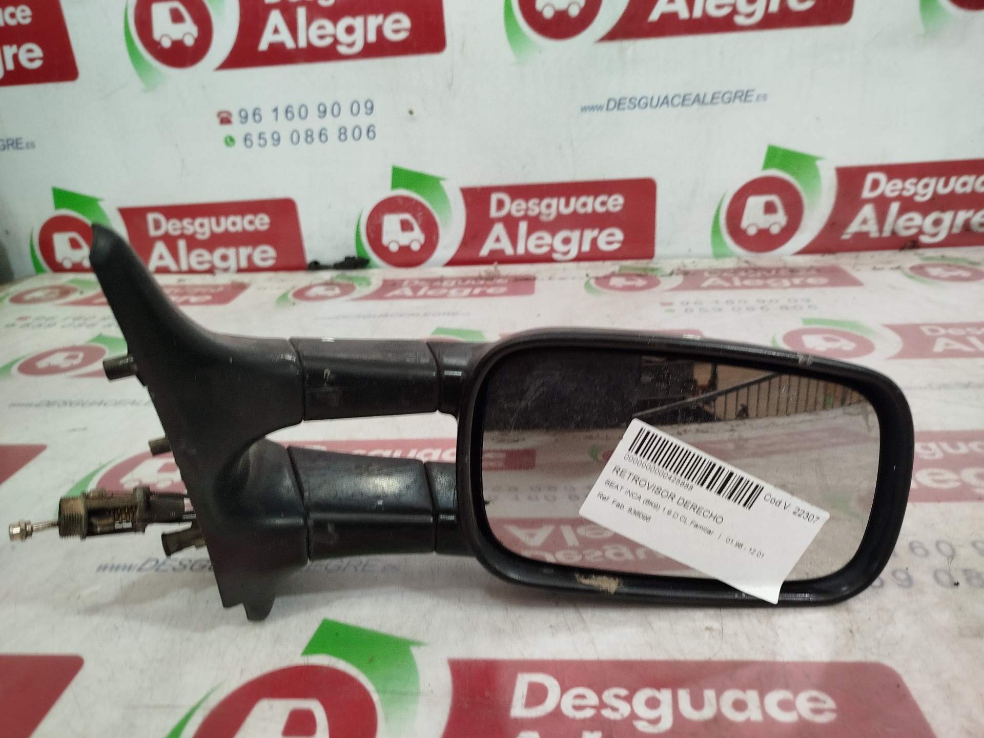 SEAT INCA RETROVISOR DERECHO SEAT INCA RETROVISOR DERECHO