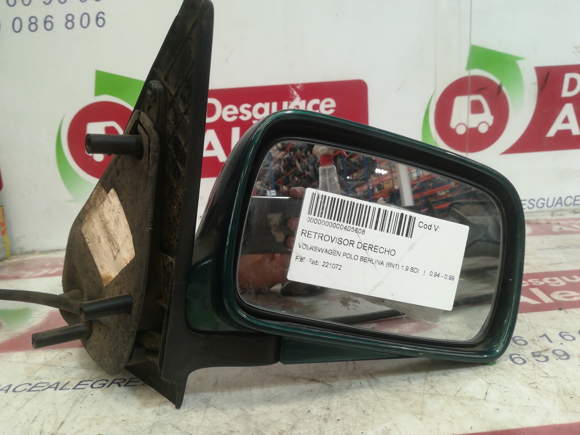 VOLKSWAGEN POLO III RETROVISOR DERECHO VOLKSWAGEN POLO III RETROVISOR DERECHO